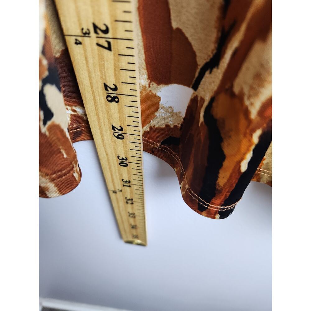 Cocomo Woman Popover Tunic sz 3X Abstract Print flutter sleeve office, career - Picture 8 of 8